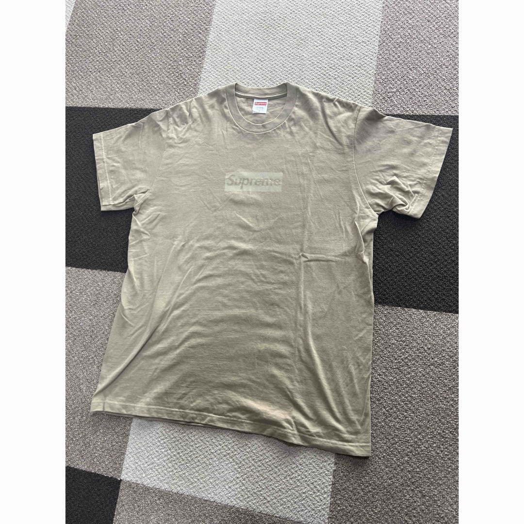 supreme 23ss Tonal Box Logo Tee Khaki-