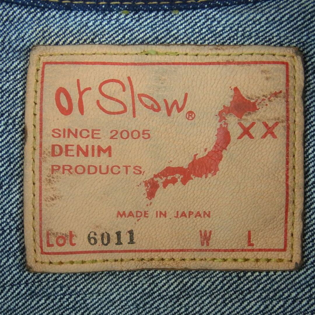 orSlow オアスロウ 6011 denim jacket 1st タイプ デニム ジャケット コットン 日本製 インディゴブルー系 XS