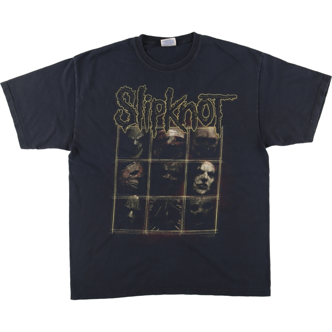 00年代 ヘインズ Hanes SLIPKNOT スリップノット バンドTシャツ バンT メンズL /evb000838