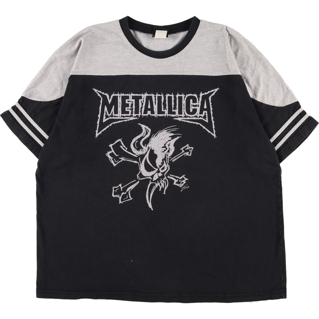 00年代 giant METALLICA メタリカ フットボールTシャツ メンズXXL /evb000892
