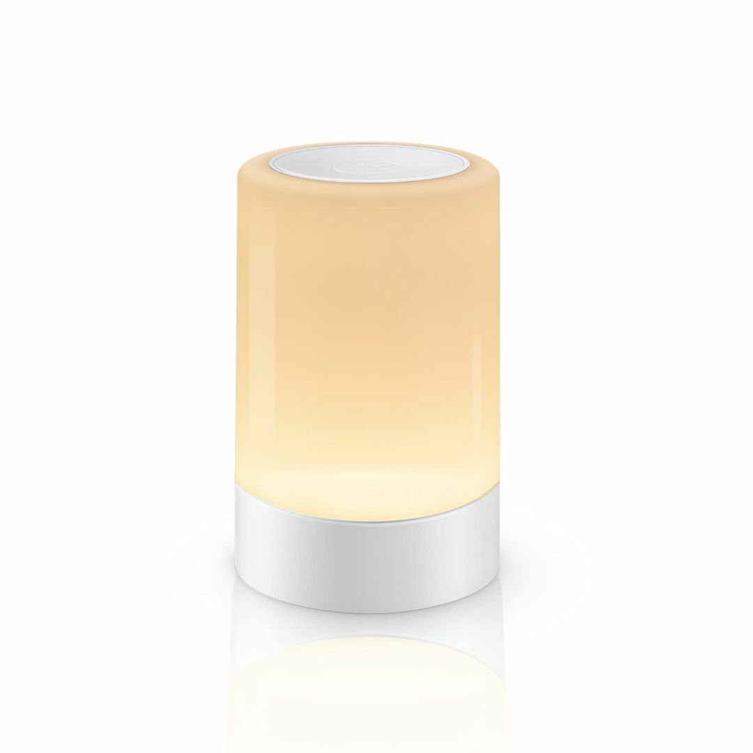 【色: ホワイト】G keni ベッドサイドランプ ナイトライト USB充電式