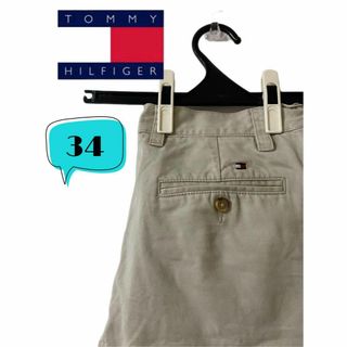 トミーヒルフィガー(TOMMY HILFIGER)のTOMMY HILFIGER トミーヒルフィガー　メンズパンツ　チノパン　34(チノパン)