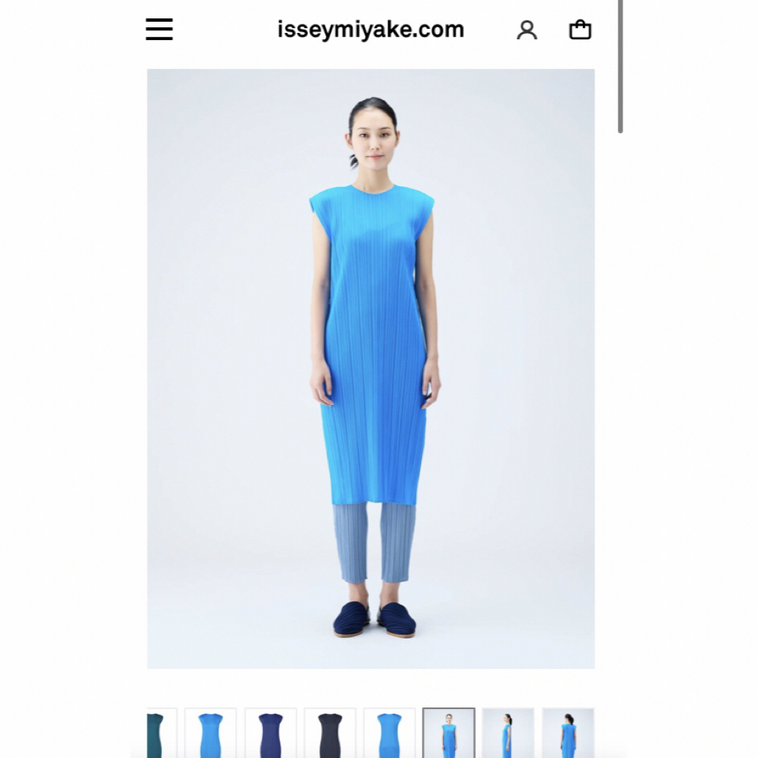 ミー イッセイミヤケ me ISSEY MIYAKE 2023年秋冬 プリーツ ノースリーブ ワンピース パープル【サイズ表記なし（M位）】【レディース】