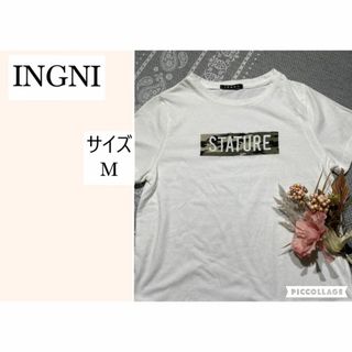 イング(INGNI)のINGNI　Tシャツ　レディース　Mサイズ　プリント　イング(Tシャツ(半袖/袖なし))