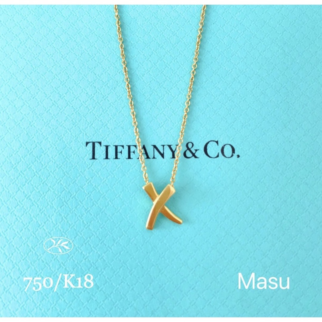 TIFFANY&Co.ティファニー キス　XネックレスK18アクセサリー