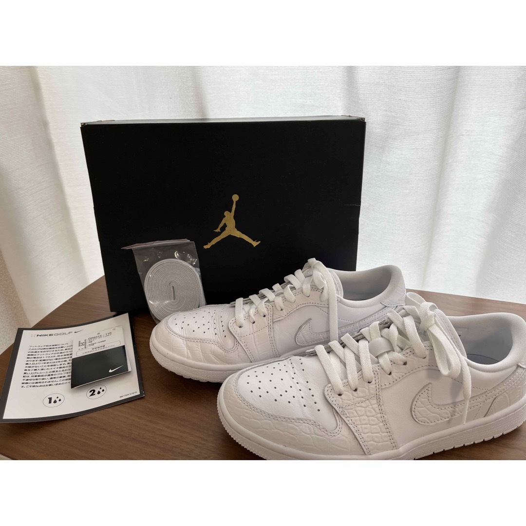 美品　Air Jordan 1 Golf 白　26センチ