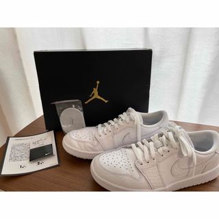 ジョーダン(Jordan Brand（NIKE）)の美品　Air Jordan 1 Golf 白　26センチ(シューズ)