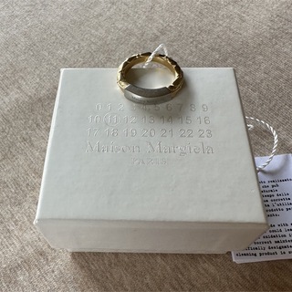 マルタンマルジェラ(Maison Martin Margiela)の4新品 メゾン マルジェラ エングレーブ リング 指輪 シルバー ゴールド 真鍮(リング(指輪))