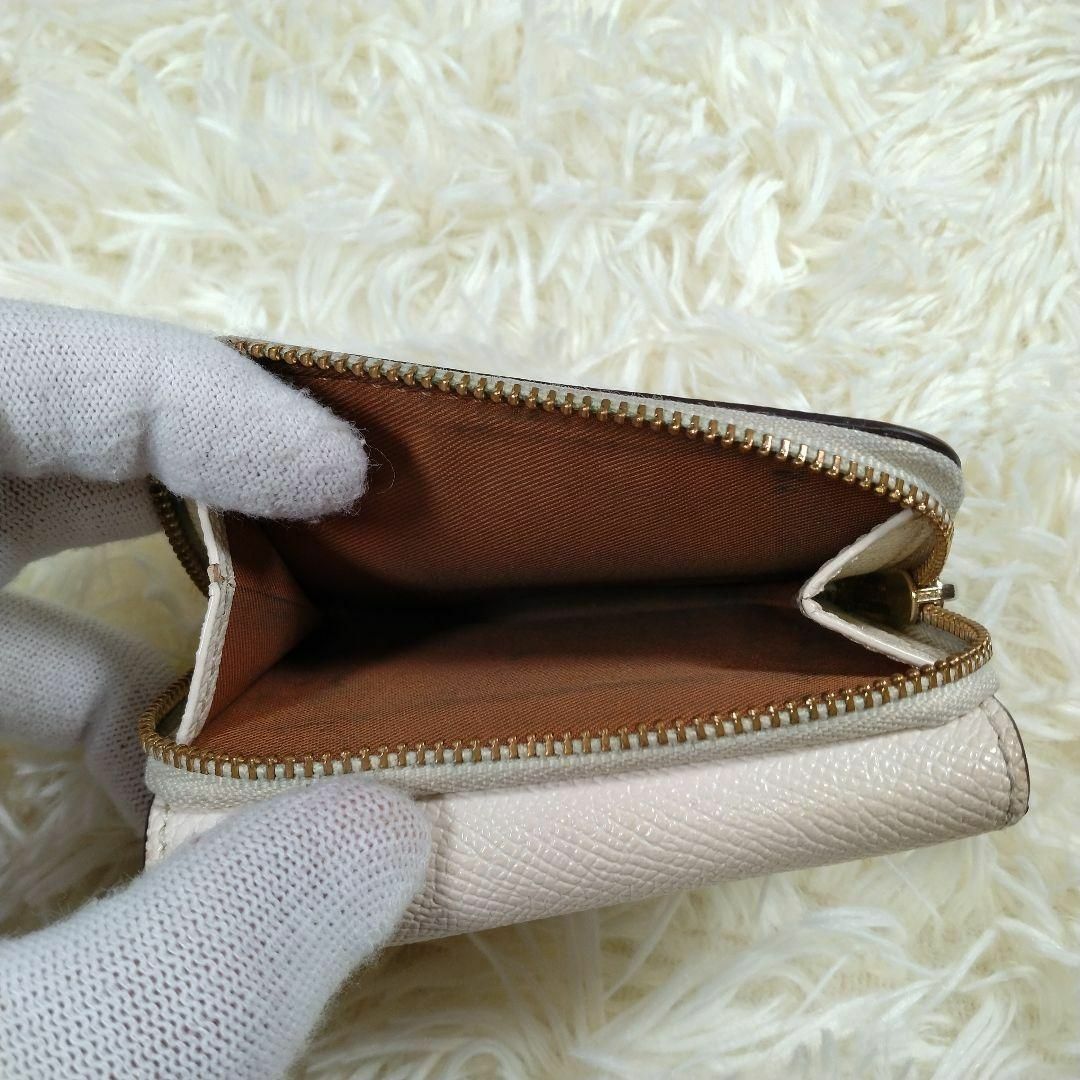 COACH レザー ミニ財布 薄ピンク
