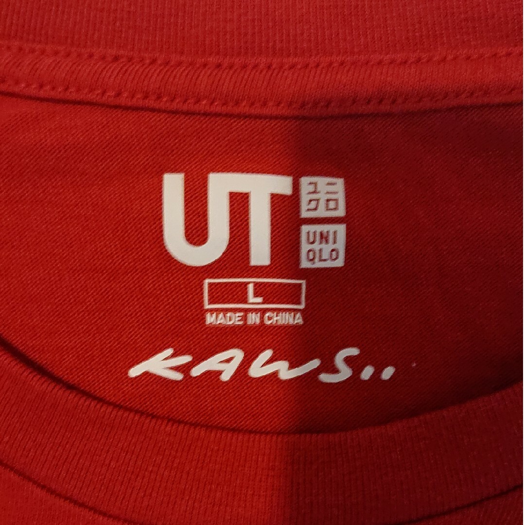 UNIQLO(ユニクロ)のKAWS (カウズ)　コラボ　UNIQLO　メンズ　半袖　Tシャツ　Ｌsize メンズのトップス(Tシャツ/カットソー(半袖/袖なし))の商品写真