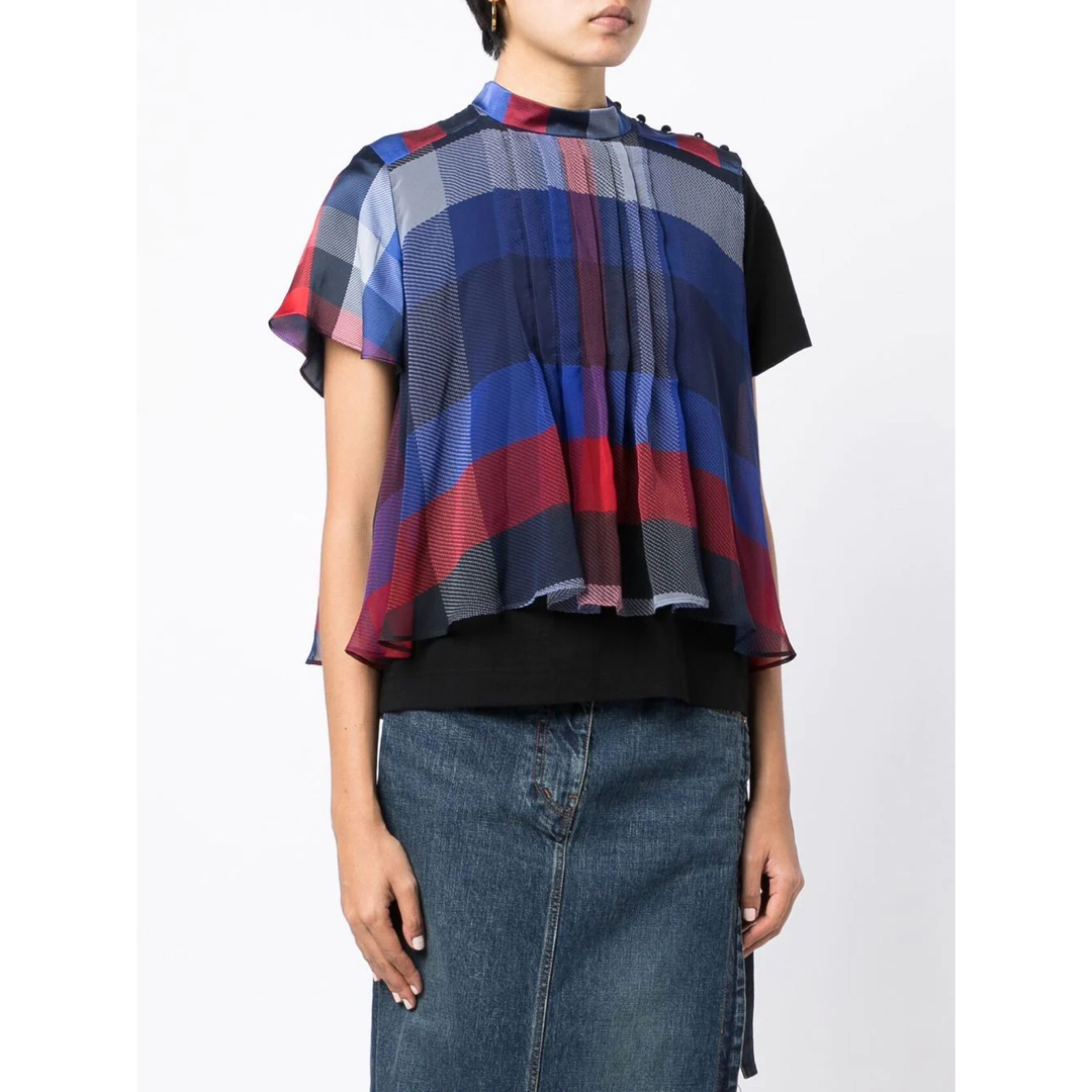 sacai - 入手困難☆sacaiサカイ☆perfumeのっち着チェック柄プリーツ