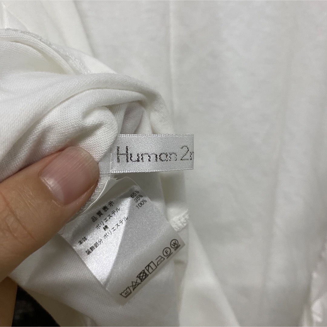 Human 2nd Occasion フリル カットソー レディースのトップス(カットソー(半袖/袖なし))の商品写真