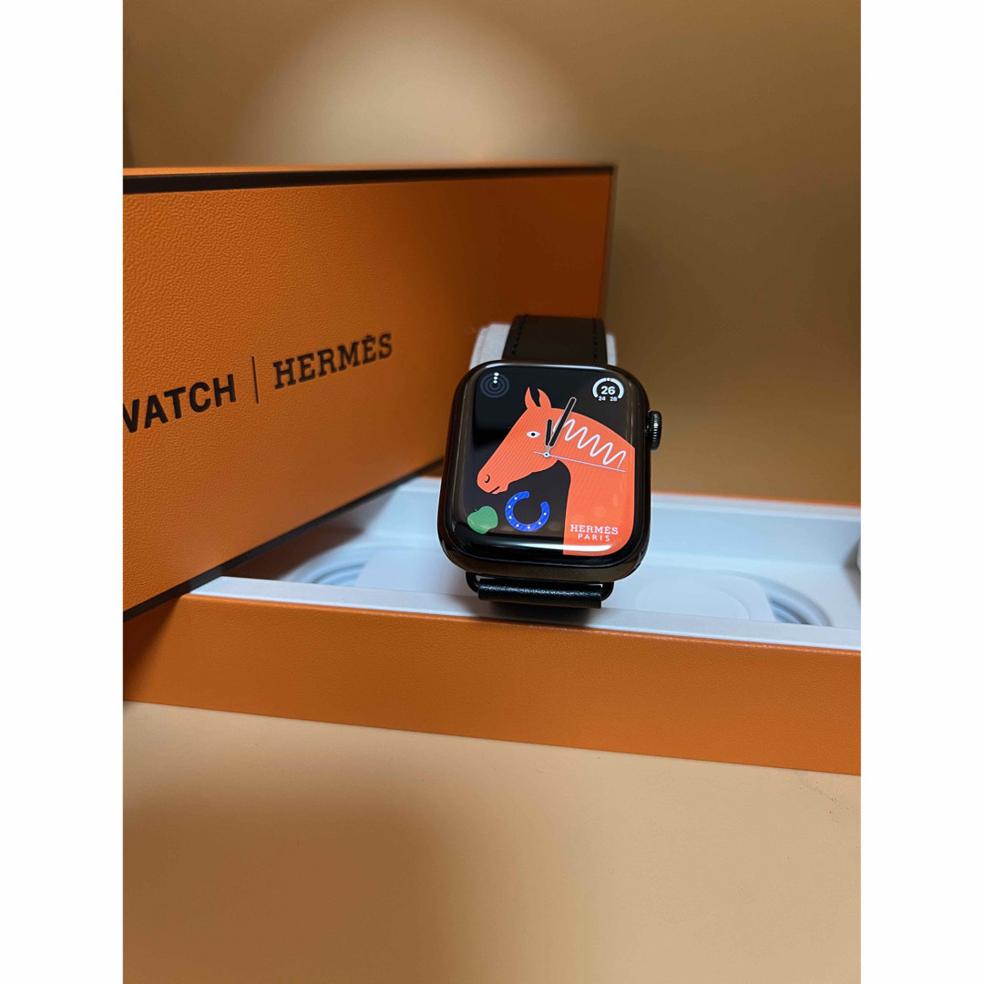 Apple watch  HERMES 8-45ミリ　ブラック