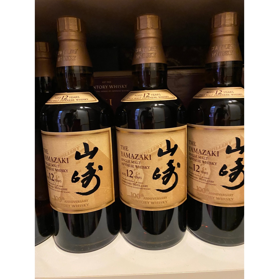 山崎12年 12本 100周年記念ボトル酒 - ウイスキー