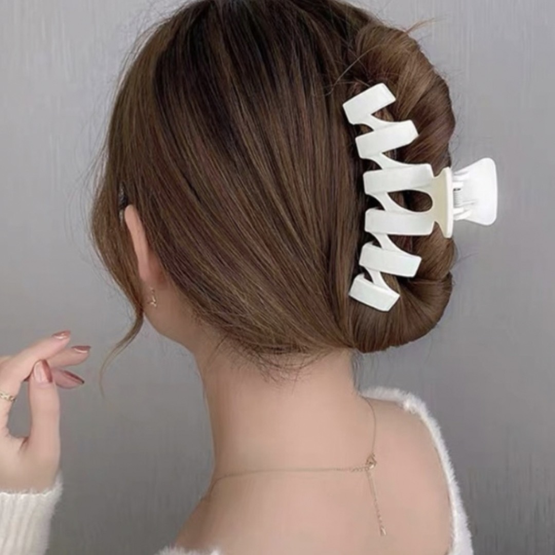 2個セット シェブロン バンスクリップ ヘアクリップ ヘアアクセサリー