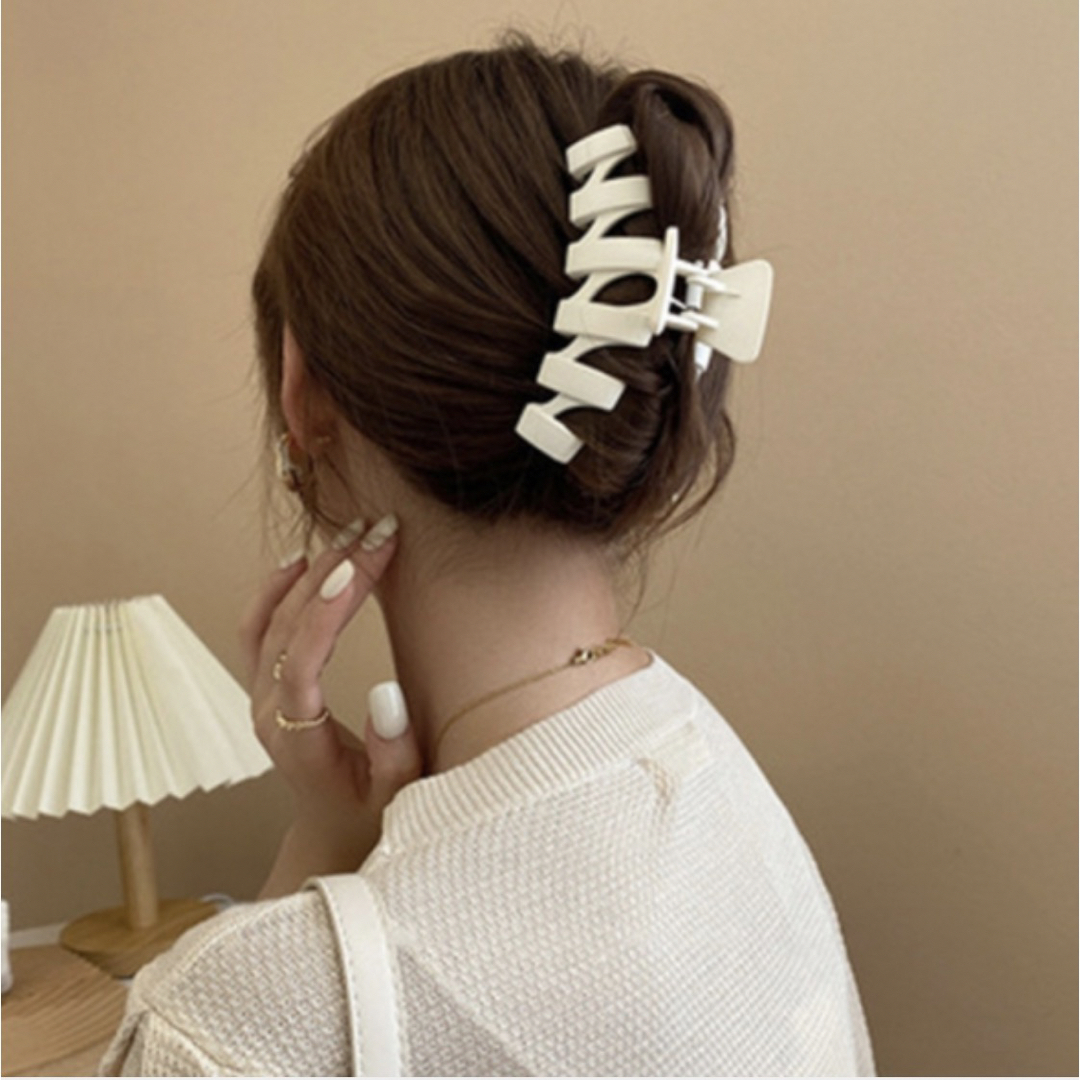 2個セット シェブロン バンスクリップ ヘアクリップ ヘアアクセサリー