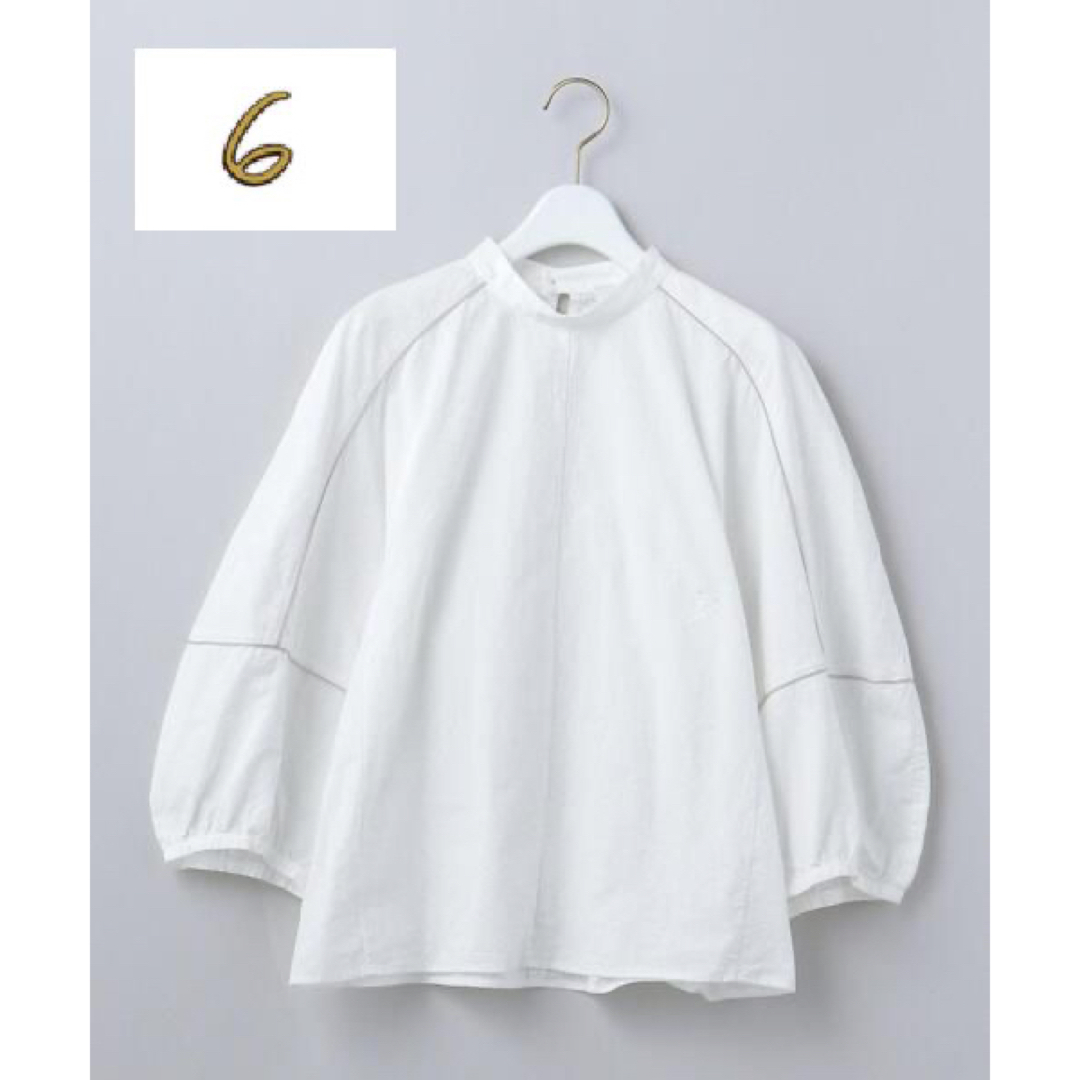 最終値下げ！人気〈6（roku）〉COTTON PIPING SHIRT/シャツ | フリマアプリ ラクマ