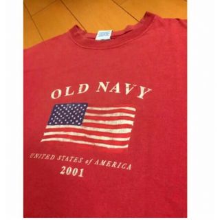 オールドネイビー(Old Navy)のOLDNAVYレッドコットンT(Tシャツ/カットソー(半袖/袖なし))