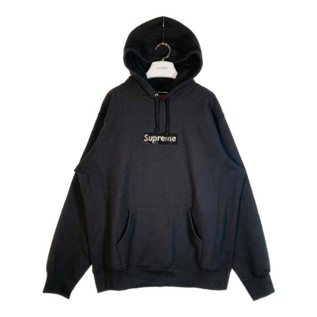 Supreme - ☆シュプリーム×スワロフスキー ボックスロゴ パーカー 19SS ...