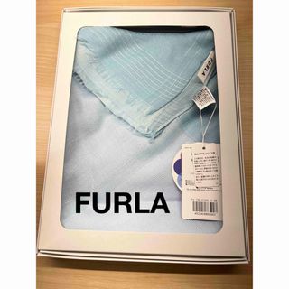 フルラ(Furla)の【新品】FURLA フルラ　ストール　水色(ストール/パシュミナ)