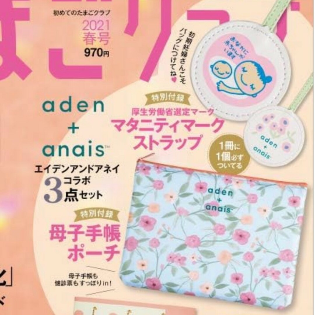 aden+anais(エイデンアンドアネイ)の166 初めてのたまごクラブ 春号 付録 キッズ/ベビー/マタニティのマタニティ(母子手帳ケース)の商品写真