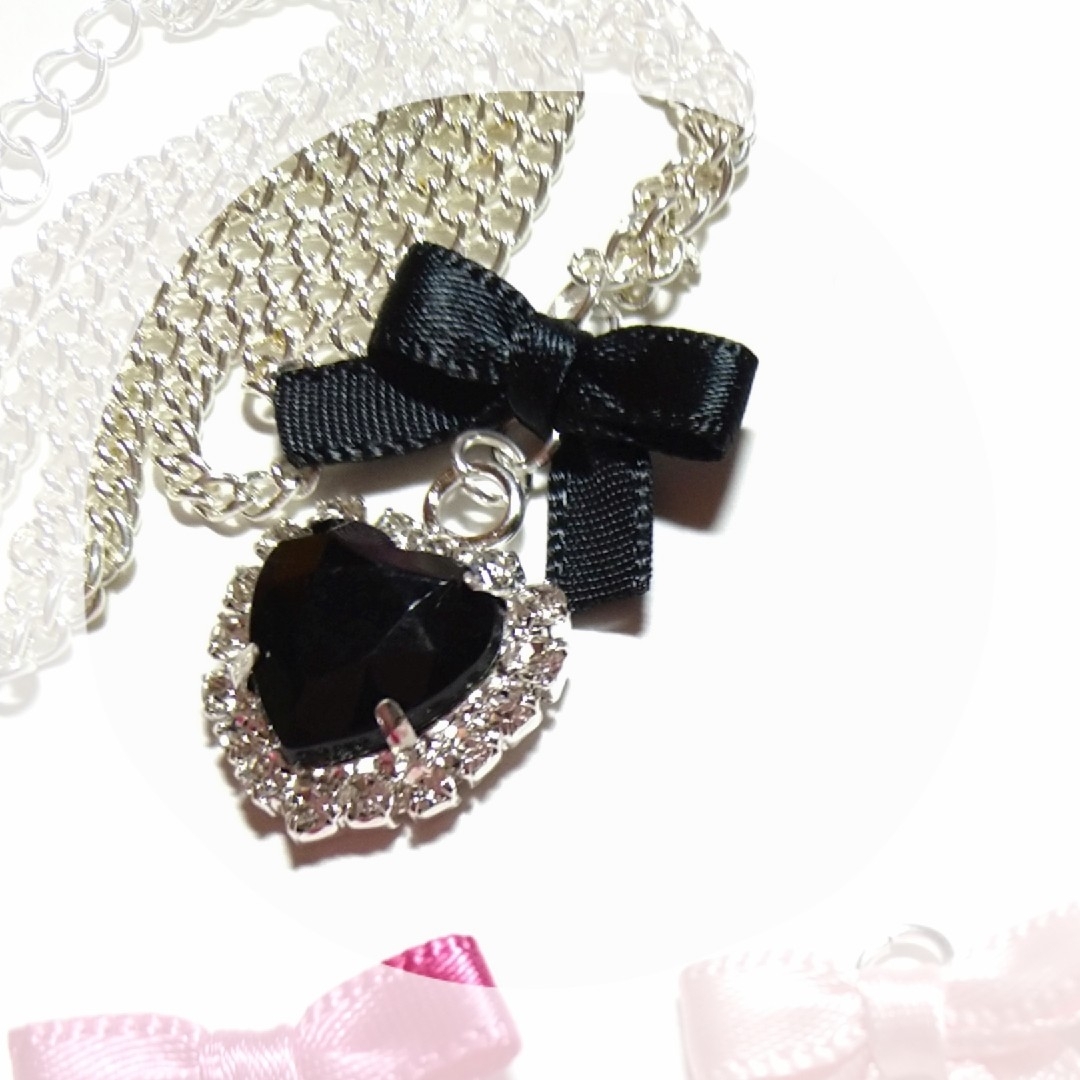 ゆめかわ量産型ネックレス♡(Ribbon×Bijoux) ハンドメイドのアクセサリー(ネックレス)の商品写真