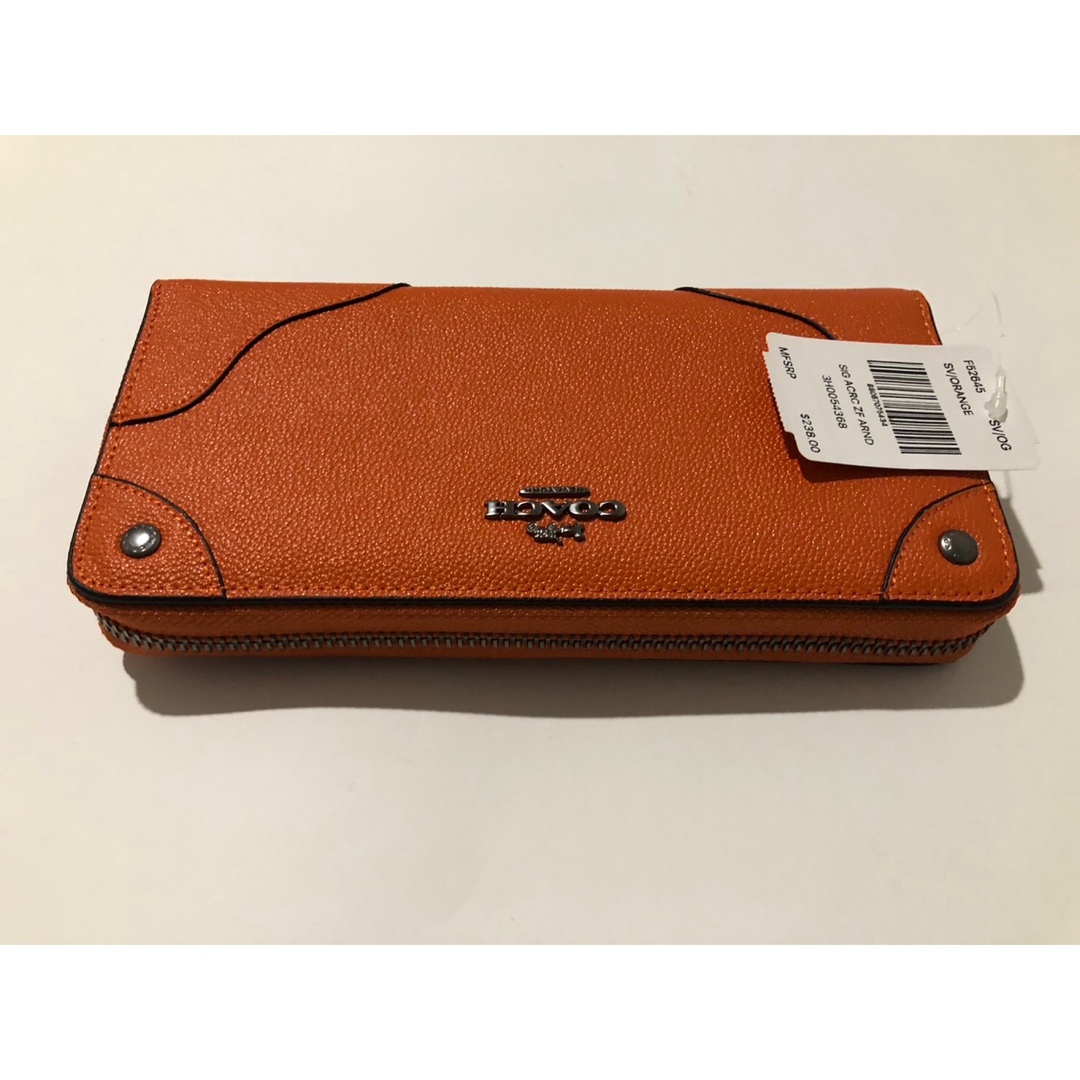 COACH(コーチ)の新品　COACH コーチ 長財布 オレンジ F52645 メンズのファッション小物(長財布)の商品写真