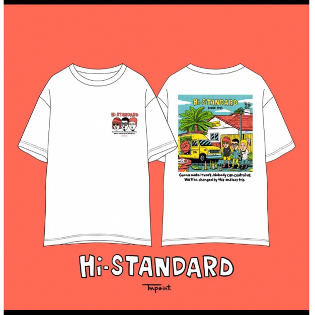 Hi-standard Tシャツ TM paint_TEE　ステッカー付き