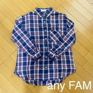 エニィファム(anyFAM)のany FAM  チェックシャツ(シャツ/ブラウス(長袖/七分))