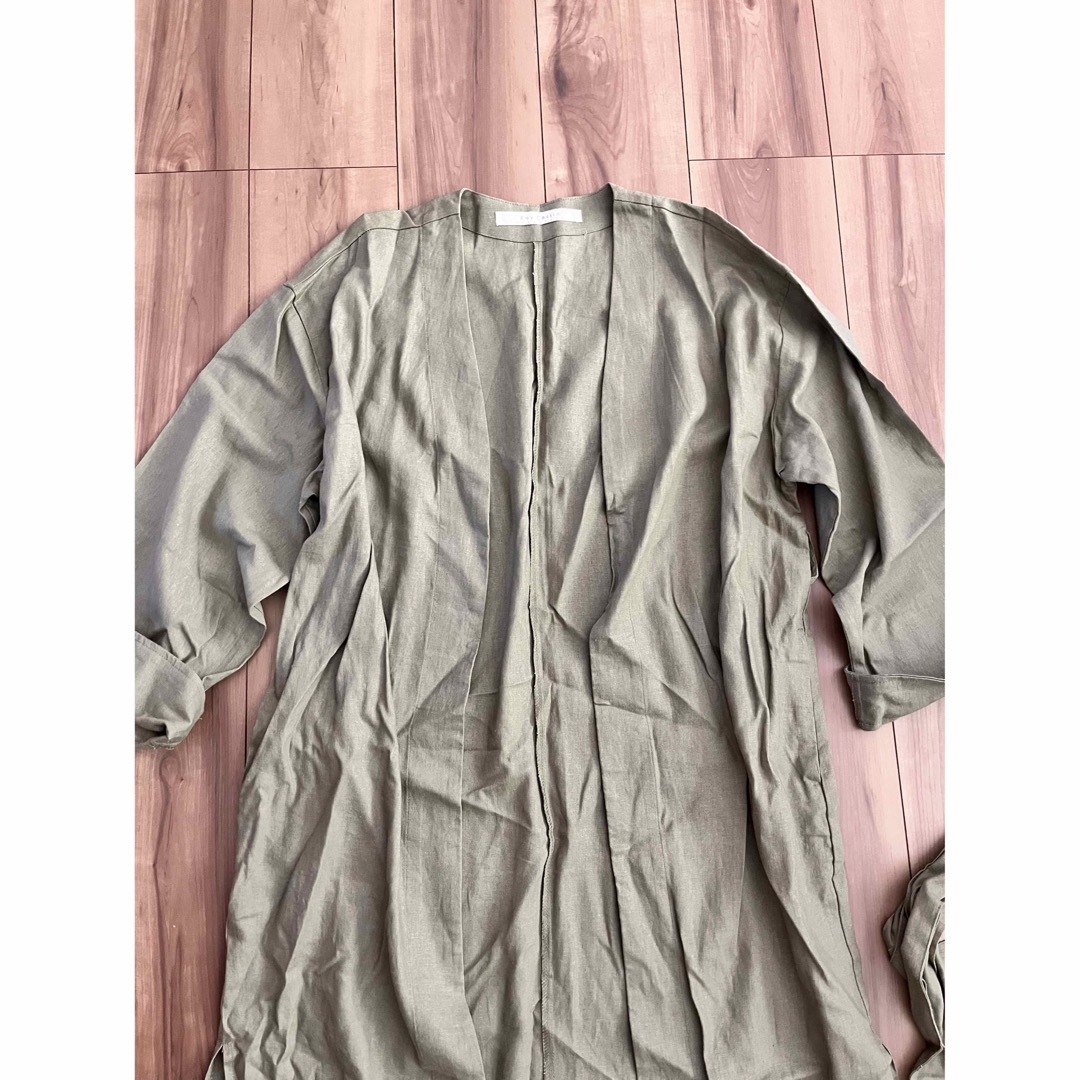 RayCassin(レイカズン)のRayCassinレイカズン　ロングジャケット腰紐付き レディースのジャケット/アウター(ロングコート)の商品写真