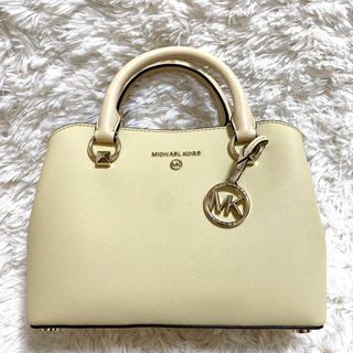 極美品 Michael Kors ショルダーバック 2Way 斜めがけ イエロー-