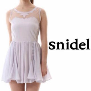 スナイデル(SNIDEL)のスナイデル新品♡シースルーフレアミニop(ミニワンピース)