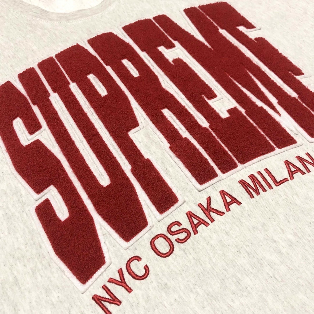 Supreme シュプリーム スウェット 超ビック刺繍ロゴ入り | www