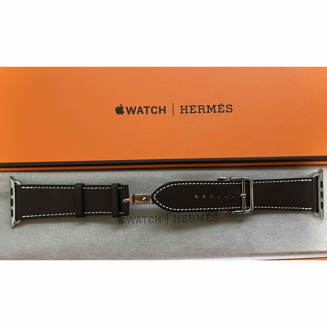 Apple Watch  HERMES バックルレザーベルト45㍉