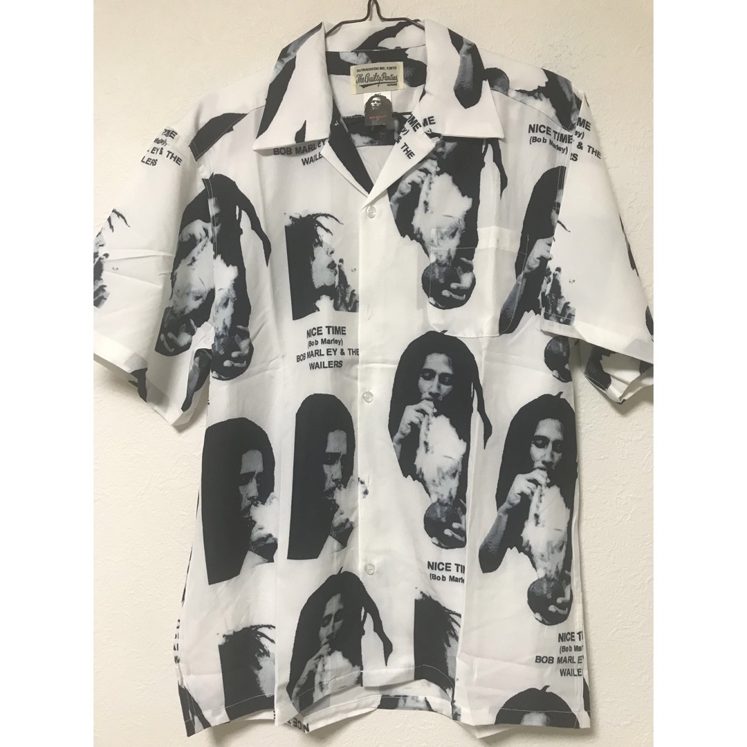 WACKO MARIA(ワコマリア)のWACKO MARIA  ボブマーリー  半袖シャツ　白　サイズM メンズのトップス(シャツ)の商品写真