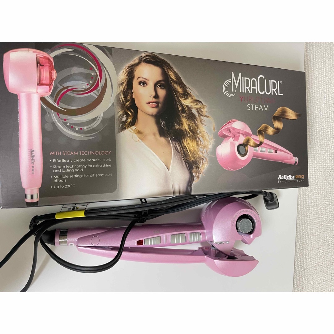 BaByliss ミラカール ゆるふわスチーム BABMC2PJ - ヘアアイロン