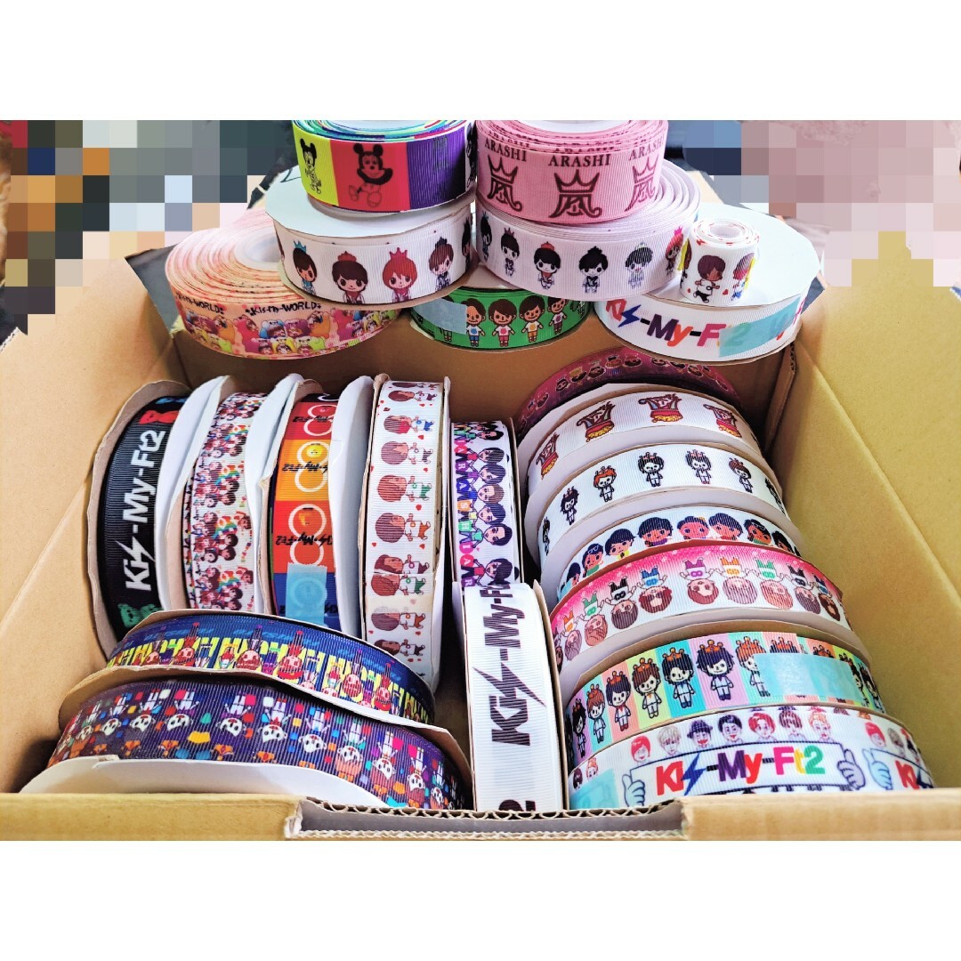 ジャニーズ グッズ グログランリボン ハンドメイド まとめ売りの通販