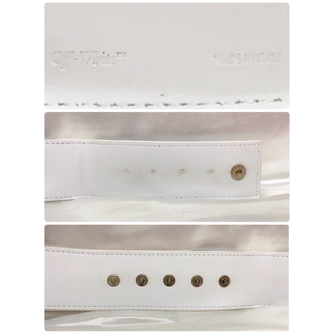 希少】OFF-WHITE オフホワイト ポーチ ベルト バッグ レザー メンズ
