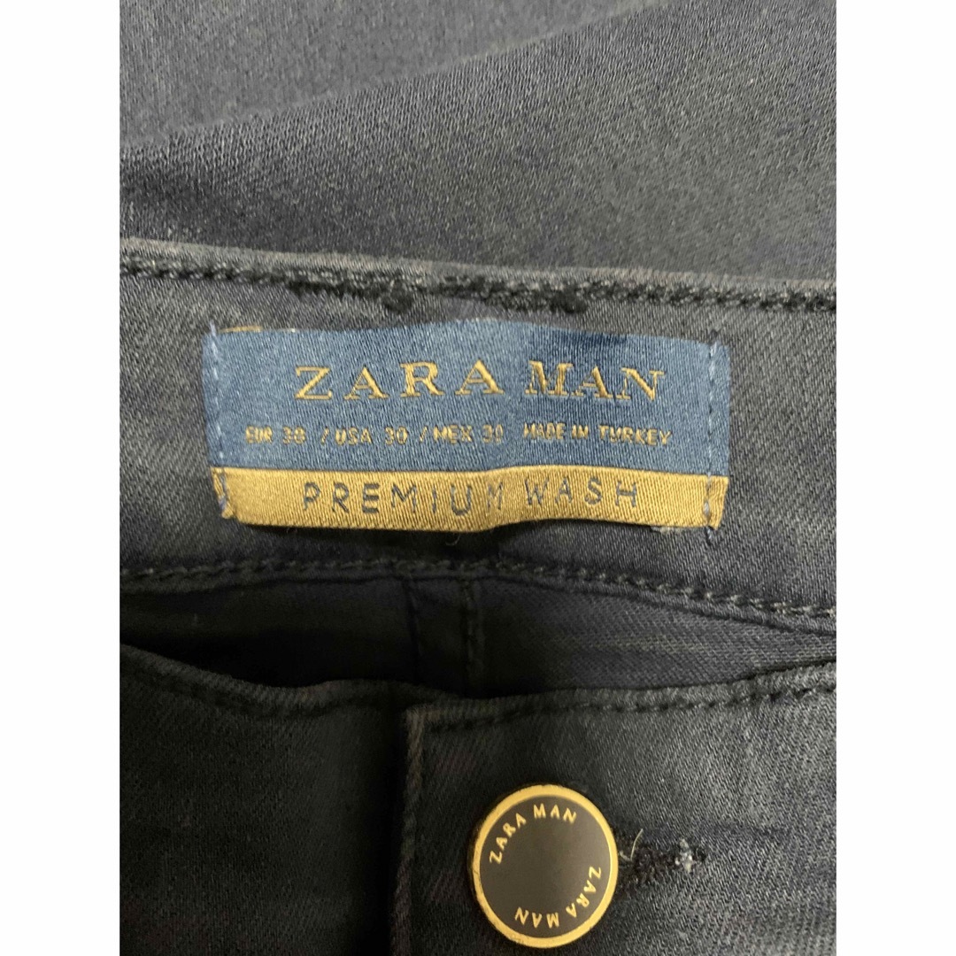 ZARA(ザラ)のZARA ザラ　スキニーパンツ　ネイビー　紺色　EUR38 USA30 メンズのパンツ(デニム/ジーンズ)の商品写真