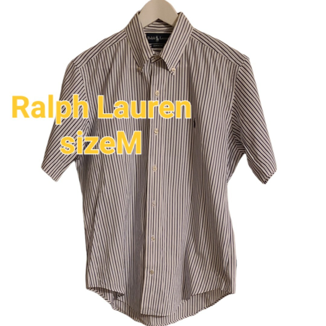 Ralph Lauren(ラルフローレン)のRalph Lauren ラルフローレンストライプBD半袖コットンシャツ メンズのトップス(シャツ)の商品写真