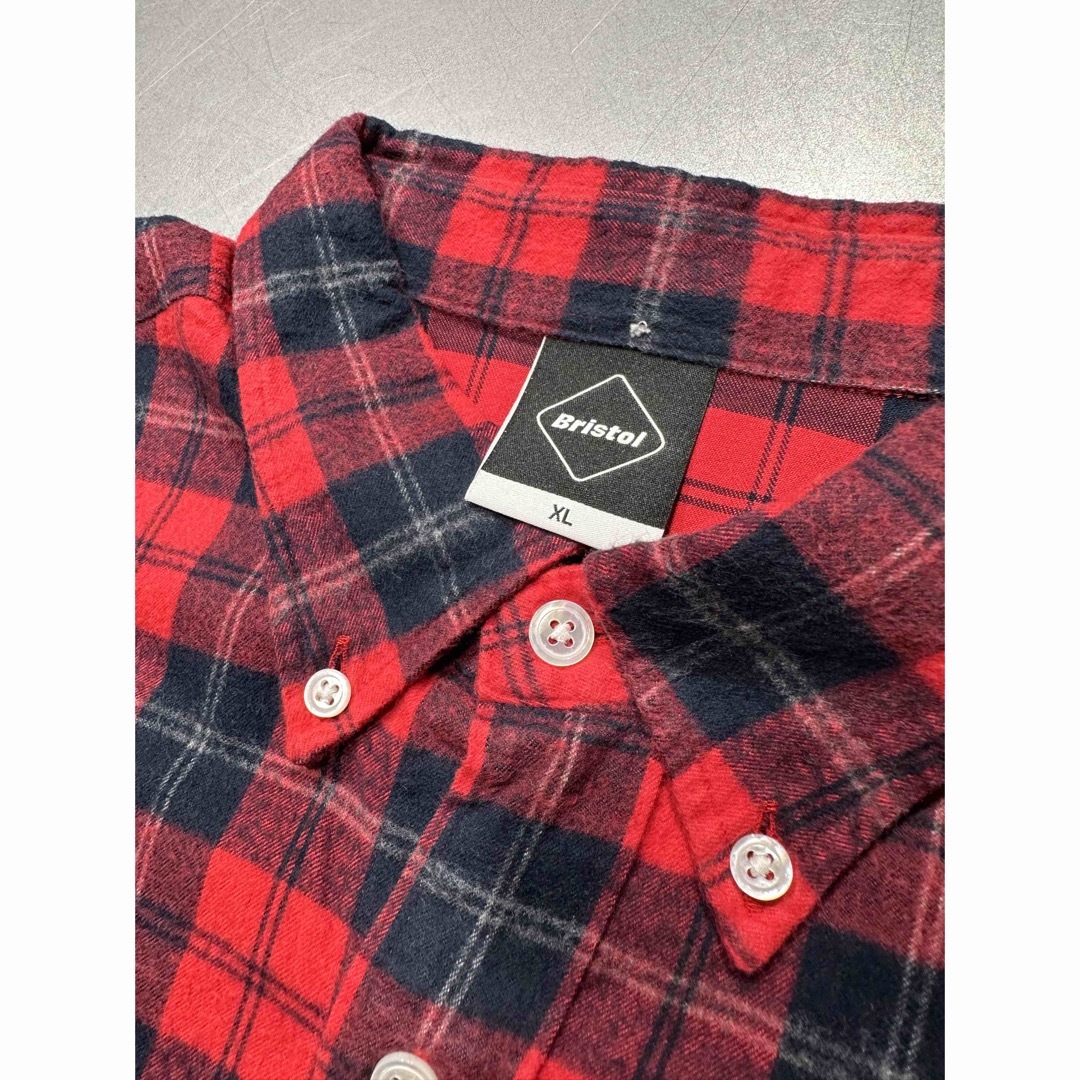 FCRB BRISTOL 37 STAR FLANNEL SHIRTS M 赤-