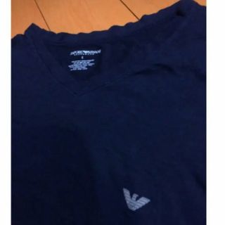 エンポリオアルマーニ(Emporio Armani)のエンポリオアルマーニネイビーVネックT(Tシャツ/カットソー(半袖/袖なし))