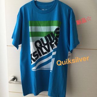 クイックシルバー(QUIKSILVER)の新品タグ付き☆クイックシルバー  キッズXL メンズS   Tシャツ(Tシャツ/カットソー)