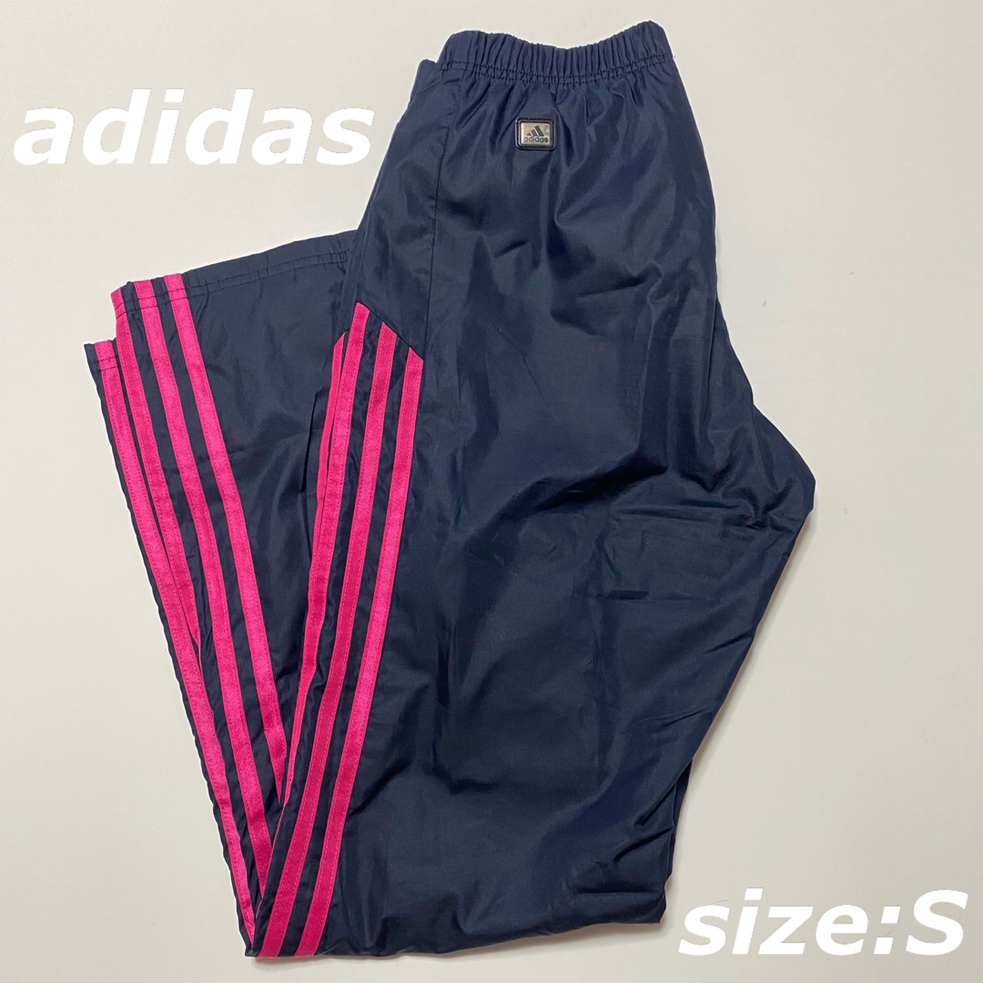 adidas　アディダス　シャカシャカパンツ　ズボン　裏起毛　ネイビー　S | フリマアプリ ラクマ