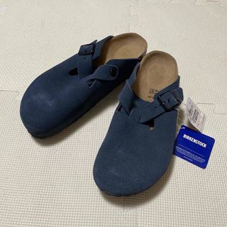 ビルケンシュトック(BIRKENSTOCK)のトライアングル様専用　ビルケン ボストン 41 新品未使用 ネイビー スエード(サンダル)