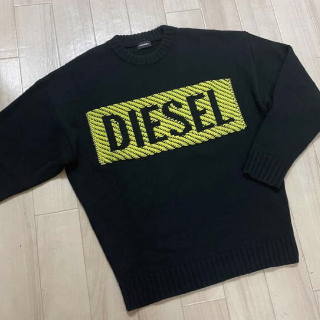 ネットに入れて洗濯もできますDIESEL ロゴニット