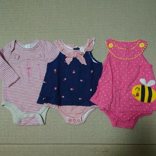 ベビーギャップ(babyGAP)のGAP carter’s 3枚セット  70cm(ロンパース)