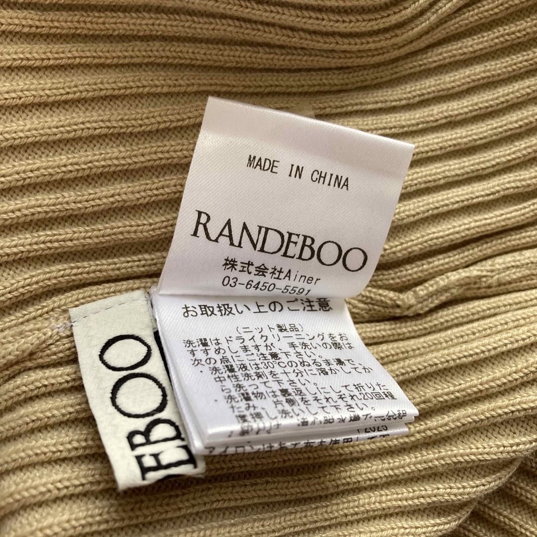 RANDEBOO(ランデブー)のrandeboo cape knit dress ランデブー　ケープニットドレス レディースのワンピース(ロングワンピース/マキシワンピース)の商品写真