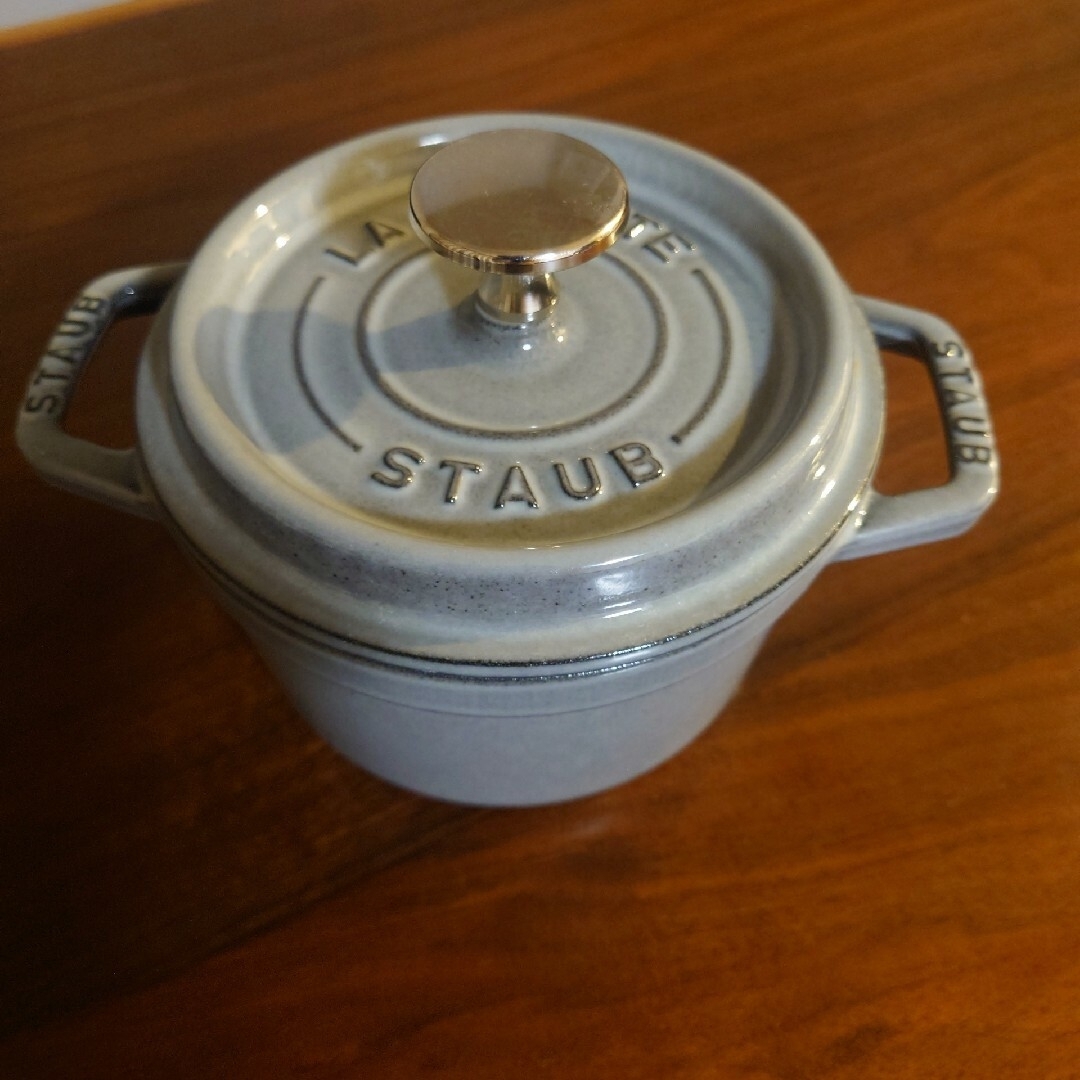 STAUB Picot Cocotte Round 14㎝ (グレー)生涯保証 www