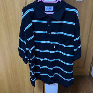 keboz ケボズ  BORDER KNIT S/S POLO ブラック 黒(ポロシャツ)